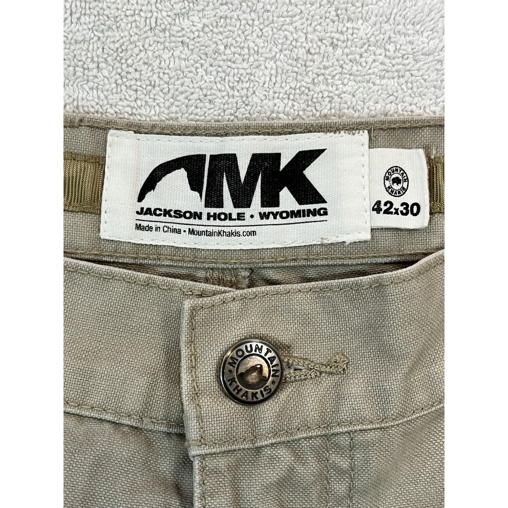 Mountain Khakis Original Mountain Pants Mens 42x30 Beige Relaxed Fit Canvas - Picture 4 of 8